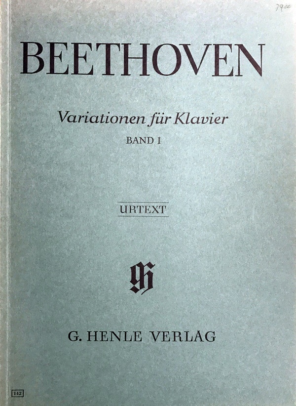 ベートーヴェン ピアノ・ソナタ全集 第1巻 第2巻 (布装) 輸入楽譜